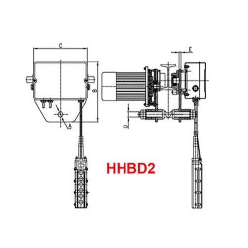 High Effective Three Phase Electric Push Travel Trolley 1T - 5T